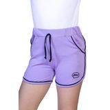 Toontoy Kız Çocuk Cool Nakışlı İki Yanı Cepli Şort Lila 6-7 YAŞ