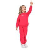 Toontoy Kız Çocuk Creatıve Nakışlı Eşofman Takım - 2 Yaş - Koyu Fuşya
