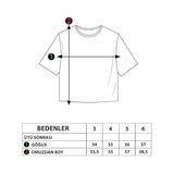 Toontoy Kız Çocuk Crop Model Neon Baskılı Tişört Sarı 5 YAŞ