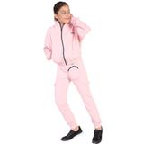 Toontoy Kız Çocuk Cüzdan Detaylı Eşofman Takımı Pudra 6-7 YAŞ