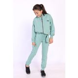 Toontoy Kız Çocuk Cüzdan Detaylı Eşofman Takımı Yeşil 6-7 YAŞ