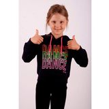 Toontoy Kız Çocuk Dance Baskılı Kapüşonlu Sweatshirt