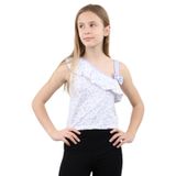 TOONTOY Kız Çocuk Desenli Atlet 13-14 Yaş, 13-14 Yaş, 22470, Mavi, Kız çocuk
