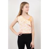 Toontoy Kız Çocuk Desenli Atlet Oranj 6-7 YAŞ