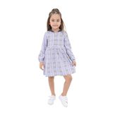 TOONTOY Kız Çocuk Desenli Elbise, 6 Yaş, 22496, Lila, Kız Çocuklar
