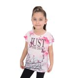 Toontoy Kız Çocuk Dijital Baskılı Tişört - 3 Yaş - Fuşya