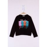 Toontoy Kız Çocuk Dream Baskılı T-Shirt - 8 Yaş - Lacivert
