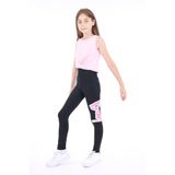 TOONTOY Kız Çocuk Dream Baskılı Tayt, 10-11 Yaş, 22707, Siyah, kız-çocuk