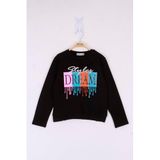 Toontoy Kız Çocuk Dream Baskılı Tişört - 14 Yaş - Lacivert