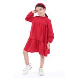 TOONTOY Kız Çocuk Elbise, 5 Yaş, 22691, Kırmızı, Kız Çocuklar