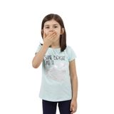 Toontoy Kız Çocuk Elmas Taş Nakışlı Tişört Mint Yeşili 4 YAŞ