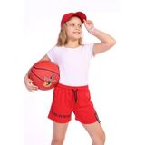 Toontoy Kız Çocuk Enjoy Today Baskılı Şort Kırmızı 10-11 YAŞ