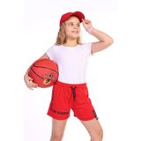 Toontoy Kız Çocuk Enjoy Today Baskılı Şort Kırmızı 12-13 YAŞ