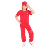 Toontoy Kız Çocuk Enjoy Yes Baskılı Eşofman Takım - 6 - 7 Yaş - Kırmızı