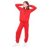 TOONTOY Kız Çocuk Eşofman Takım 8-9 Yaş, 8-9 Yaş, 22591, Kırmızı, kız-çocuk