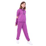 TOONTOY Kız Çocuk Eşofman Takım 8-9 Yaş, 8-9 Yaş, 22591, Mor, kız-çocuk