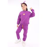 Toontoy Kız Çocuk Eşofman Takım Mor 2 YAŞ