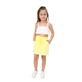 Toontoy Kız Çocuk Etek Açık Sarı 5 YAŞ
