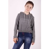 Toontoy Kız Çocuk Female Power Baskılı Sweatshirt - 8 Yaş - Antrasit Melanj