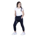 Toontoy Kız Çocuk Fermuar Detaylı Şalvar Tipi Eşofman Alt Lacivert 8 YAŞ