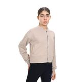 Toontoy Kız Çocuk Fermuarlı Hırka Bej 13-14 YAŞ