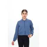 Toontoy Kız Çocuk Fermuarlı Hırka İndigo 13-14 YAŞ