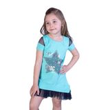 TOONTOY Kız Çocuk Fileli Elbise Mint Yeşili, 8 Yaş, 8587-1, Mint Yeşili, Kız Çocuklar