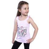 Toontoy Kız Çocuk Fırfır Detaylı Flamingo Kabartma Baskılı Atlet Açık Pembe 4 YAŞ