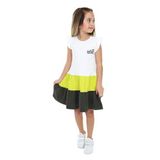 Toontoy Kız Çocuk Fırfırlı Garni Detaylı Elbise Açık Yeşil 7 YAŞ