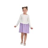 TOONTOY Kız Çocuk Fiyonk Baskılı Elbise, 3 Yaş, 24807, Lila, Kız Çocuklar