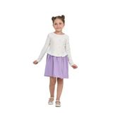 TOONTOY Kız Çocuk Fiyonk Baskılı Elbise, 6 Yaş, 24807, Lila, Kız Çocuklar