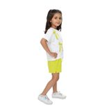Toontoy Kız Çocuk Fiyonk Baskılı Şortlu Takım Açık Yeşil 3 YAŞ