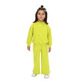 Toontoy Kız Çocuk Fiyonk Detaylı Takım Açık Yeşil Bej Melanj 2 YAŞ