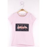 Toontoy Kız Çocuk Flamingo Baskılı T-Shirt - 5 Yaş - Pembe