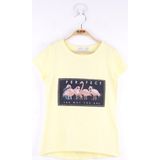 Toontoy Kız Çocuk Flamingo Baskılı T-Shirt - 8 Yaş - Sarı
