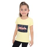 TOONTOY Kız Çocuk Flamingo Baskılı Tişört 8 Yaş, 8 Yaş, 11007-, Sarı, Kız Çocuklar