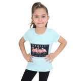 TOONTOY Kız Çocuk Flamingo Baskılı Tişört Mint Yeşili 8 Yaş, 8 Yaş, 11007-, Mint Yeşili, Kız Çocuklar