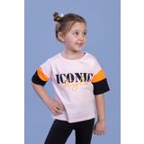 Toontoy Kız Çocuk Garni Detaylı Baskılı Tişört