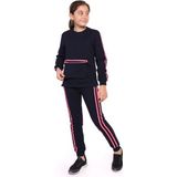 Toontoy Kız Çocuk Garni Detaylı Eşofman Takım Lacivert 12-13 YAŞ