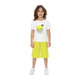 Toontoy Kız Çocuk Garni Kalp Baskılı Kaprili Takım Açık Yeşil 3 YAŞ