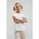 Toontoy Kız Çocuk Göğsü Baskılı Pijama Takım Bej 14-15 YAŞ
