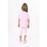 Toontoy Kız Çocuk Göğsü Cute Chamomle Baskılı Kaprili Takım Pembe 4 YAŞ