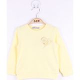 Toontoy Kız Çocuk Göğsü Nakışlı Sweatshirt - 1 Yaş - Sarı