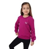 Toontoy Kız Çocuk Göğüsü TN Baskılı Sweatshirt Mürdüm 6-7 YAŞ