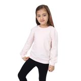 Toontoy Kız Çocuk Göğüsü TN Baskılı Sweatshirt Pudra 8-9 YAŞ