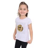 TOONTOY Kız Çocuk Gülen Yüz Pullu Nakış Tişört Gri Melanj 3 Yaş, 3 Yaş, 10678-1, Gri Melanj, Kız Çocuklar