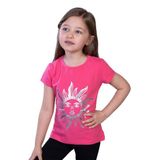 TOONTOY Kız Çocuk Güneş Varaklı Tişört 8 Yaş, 8 Yaş, 10783-1, Fuşya, Kız çocuk