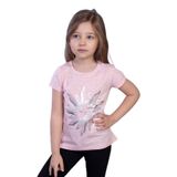 TOONTOY Kız Çocuk Güneş Varaklı Tişört 8 Yaş, 8 Yaş, 10783-1, Pembe, Kız Çocuklar