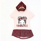 Toontoy Kız Çocuk Haırstyle Pul Palet Elbise Pudra 8 YAŞ