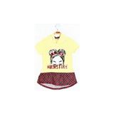 Toontoy Kız Çocuk Haırstyle Pul Palet Elbise Sarı 5 YAŞ
